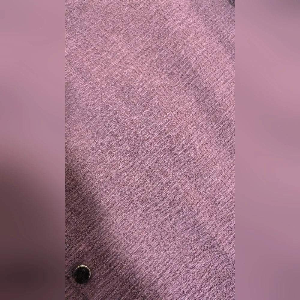 Womens Plum Purple Pencil Skirt with Button Detail - Career Office‎ Chic